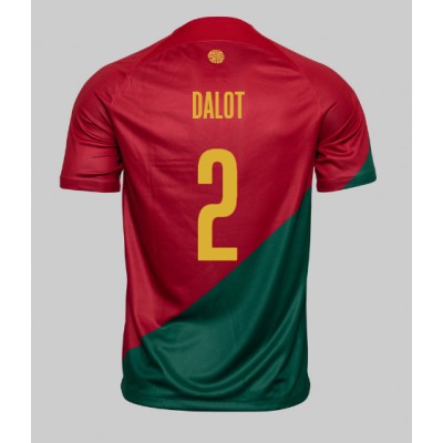 Echipament fotbal Portugalia Diogo Dalot #2 Tricou Acasa Mondial 2022 maneca scurta